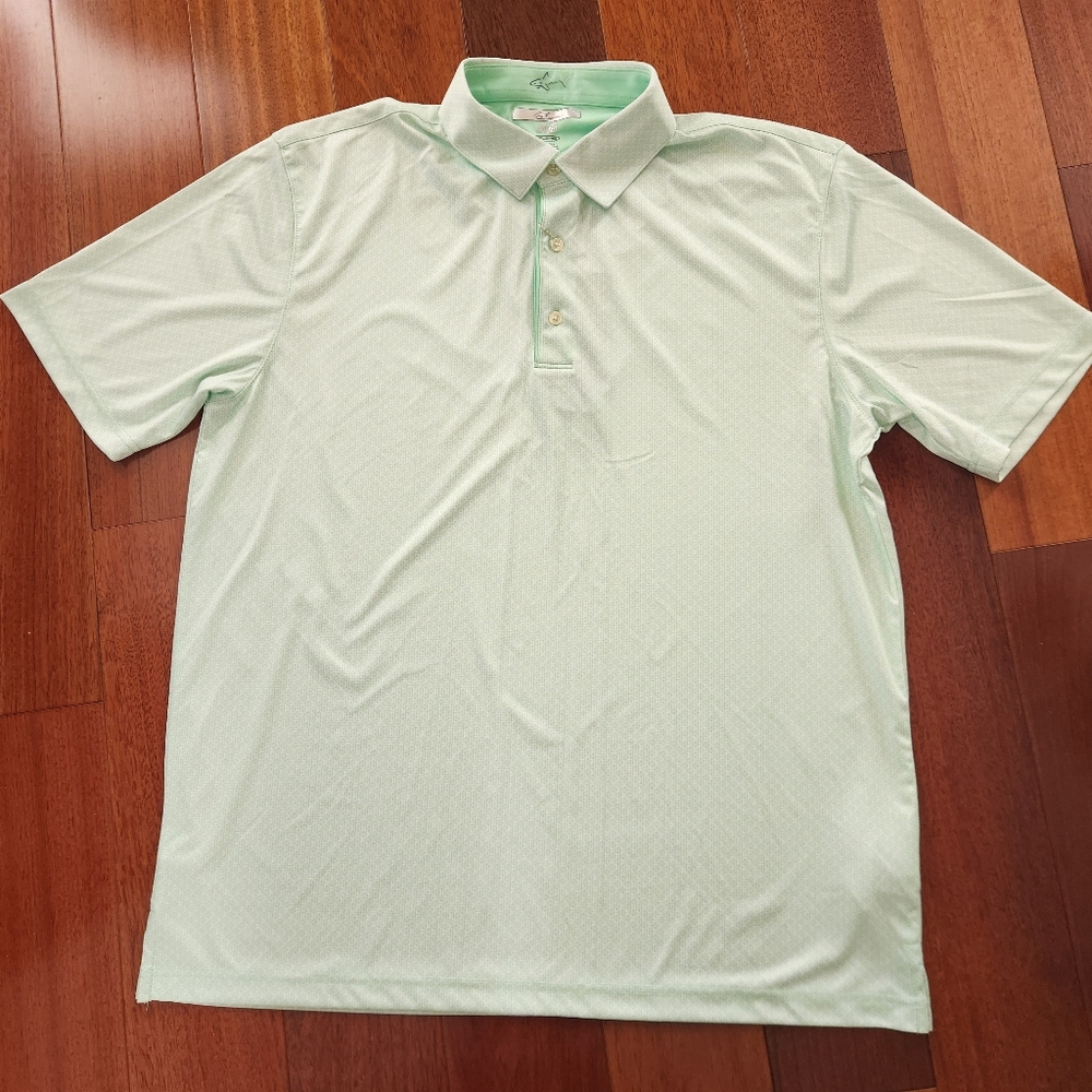 Greg Norman Signature Series Golf Polo Shirt - GREEN - XL